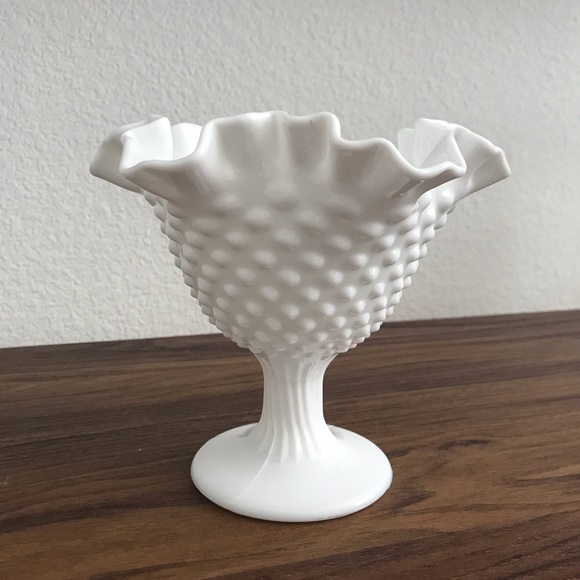 Fenton Other - 🔻🔻🔻Vintage fenton glass hobnail compote pedestal candy dish